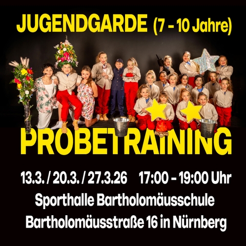 Probetraining Jugendgarde