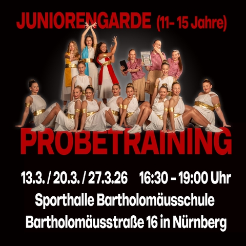 Probetraining Juniorengarde